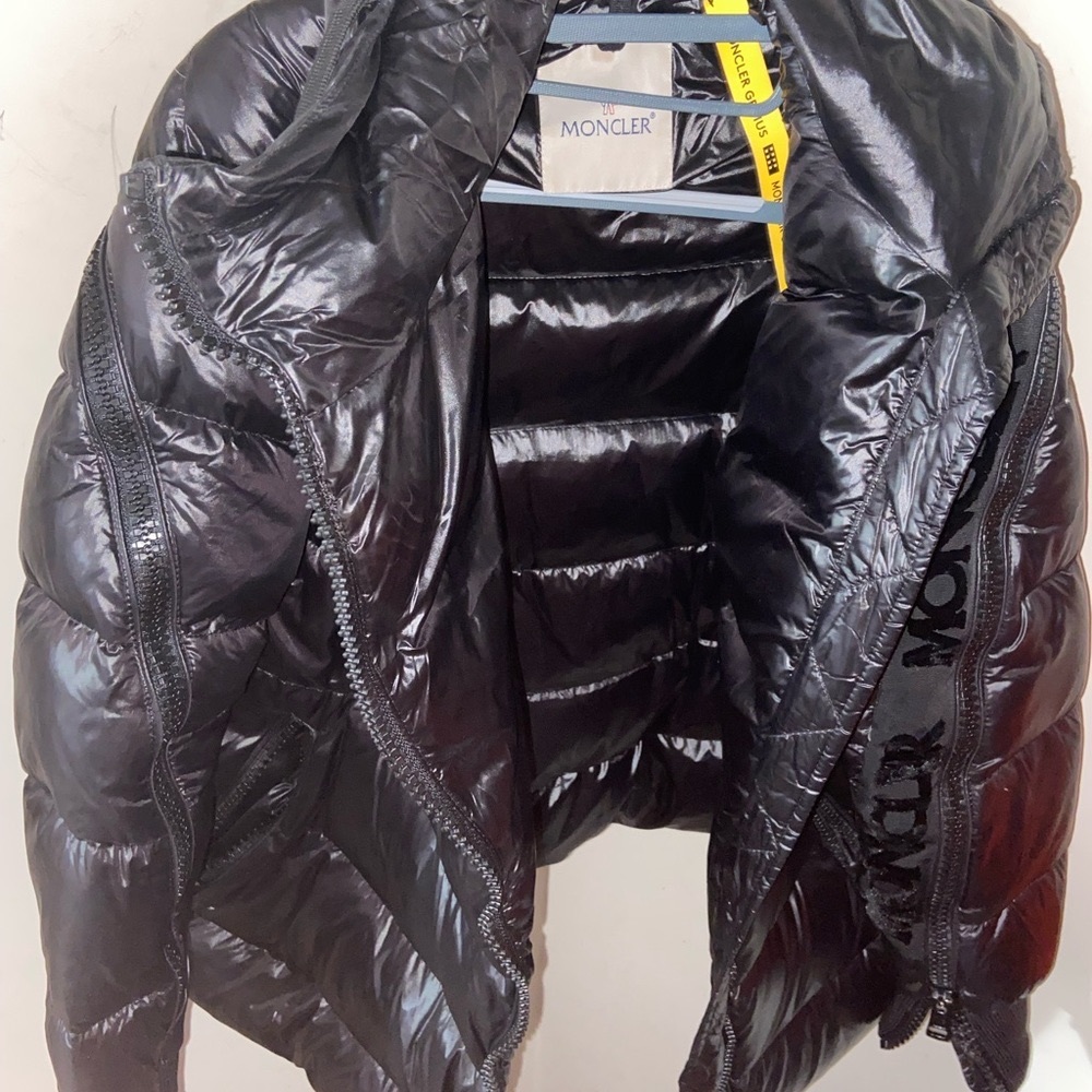 Black Puffer Jacket, Size 2 Fits Big.